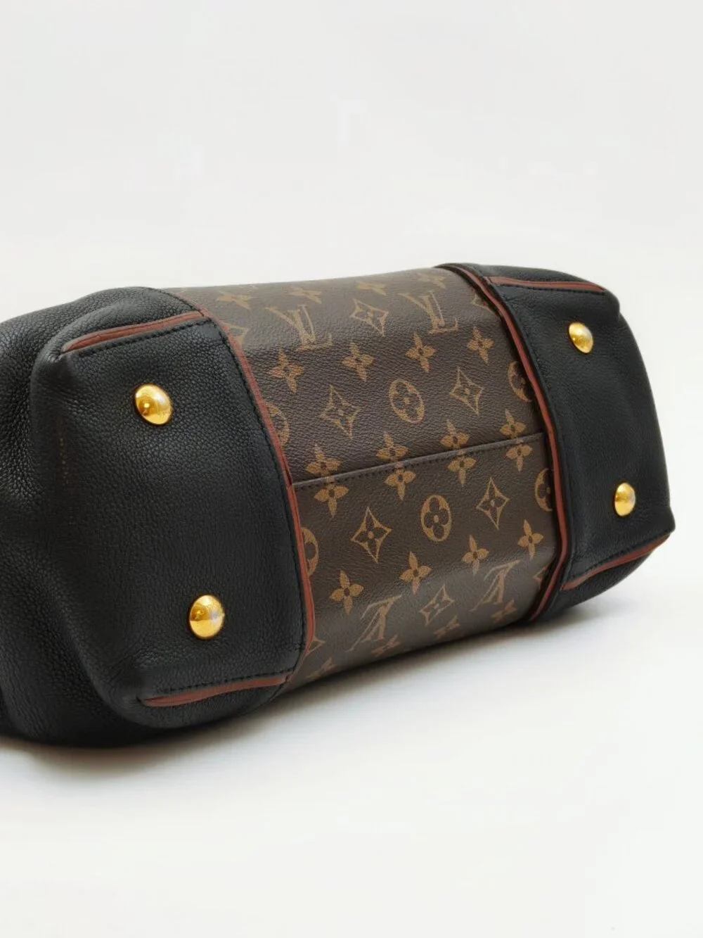 Louis Vuitton Monogram W Tote Noir Leather Shoulder Tote Bag